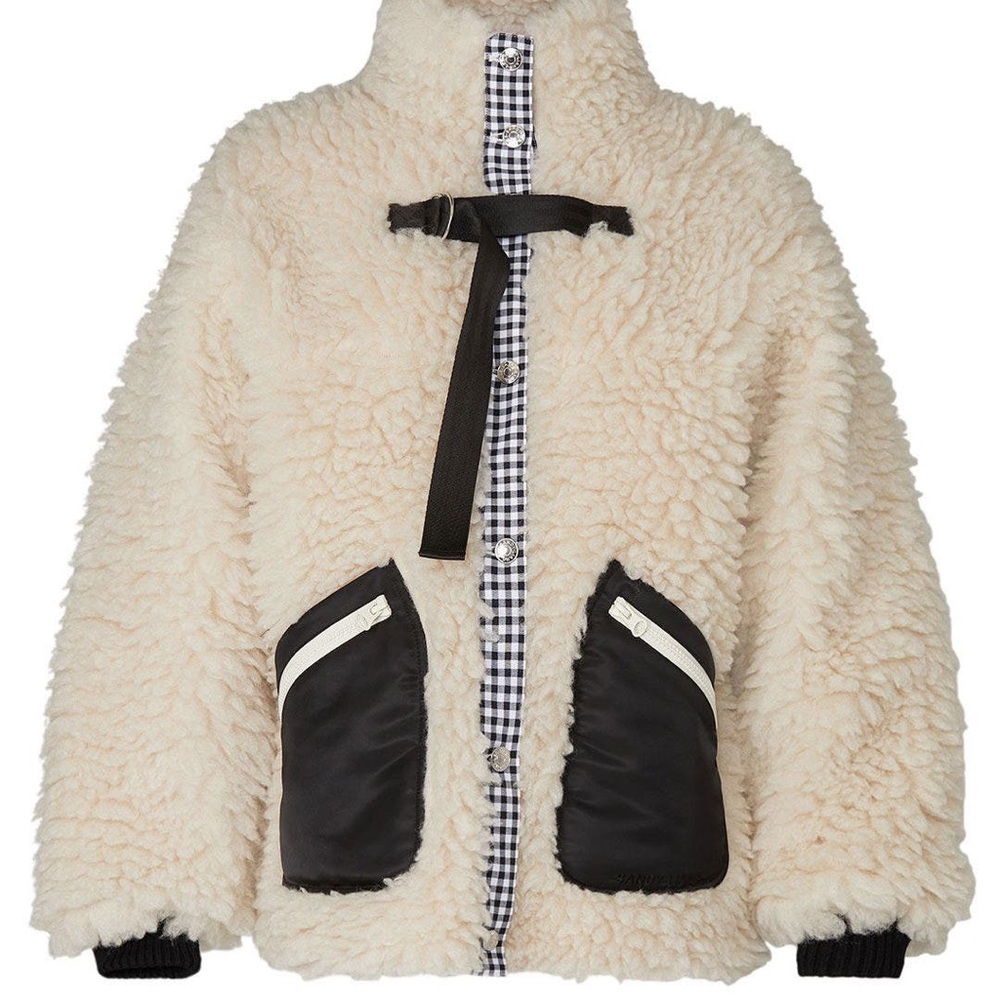 SANDY LIANG seven Sherpa fleece coat.  Adorable!!!  Worn twice. Orig $750